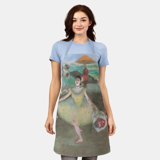 Tänzerin mit Bouquet, Curtsying von Edgar Degas Schürze (Getragen)