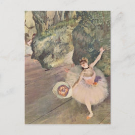 Tänzerin mit Bouquet Postkarte