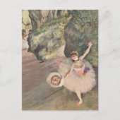 Tänzerin mit Bouquet Postkarte (Vorderseite)