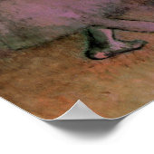 Tänzerin mit Bouquets von Degas Poster (Ecke)