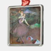 Tänzerin mit Bouquets von Degas Silbernes Ornament (Links)