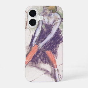 Tänzerin mit roten Strümpfen von Edgar Degas iPhone 16 Hülle