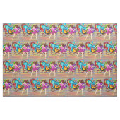 Tänzerin-Musik-Graffiti-Wand-Gewebe Stoff (Yard (91,4 cm))