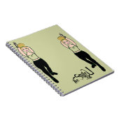 Tänzerin Notebook Minze / Schwarz Notizblock (Rechte Seite)