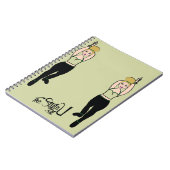 Tänzerin Notebook Minze / Schwarz Notizblock (Linke Seite)