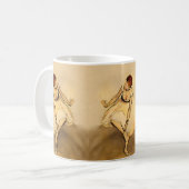 Tänzerin passt ihren Slipper an, Degas Art Kaffeetasse (Vorderseite Links)