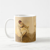 Tänzerin passt ihren Slipper an, Degas Art Kaffeetasse (Links)