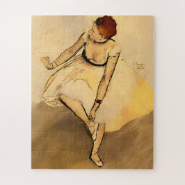 Tänzerin passt ihren Slipper an, Degas Art Puzzle