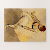 Tänzerin passt ihren Slipper an, Degas Art Puzzle (Horizontal)