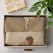 Tänzerin passt ihren Slipper an, Degas Art Seidenpapier (Geschenk)