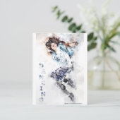 Tänzerin Postkarte (Stehend Vorderseite)