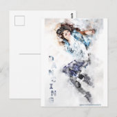 Tänzerin Postkarte (Vorne/Hinten)