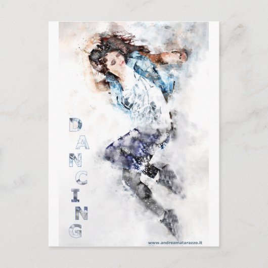 Tänzerin Postkarte (Vorderseite)