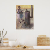 Tänzerin Ruhen von Edgar Degas, Vintage Ballet Art Poster (Küche)
