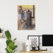 Tänzerin Ruhen von Edgar Degas, Vintage Ballet Art Poster (Heimbüro)