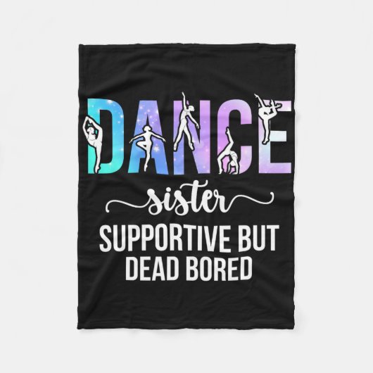 Tänzerin Supportive Dance Sister a Dancer Fleecedecke (Vorderseite)