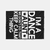 Tänzerin Tanz Tanz Tante Funny Tante Tante T Shi Fleecedecke (Vorderseite (Horizontal))