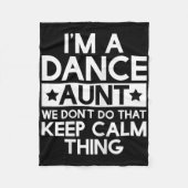 Tänzerin Tanz Tanz Tante Funny Tante Tante T Shi Fleecedecke (Vorderseite)