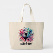 Tänzerin Tote Bag Jumbo Stoffbeutel (Rückseite)