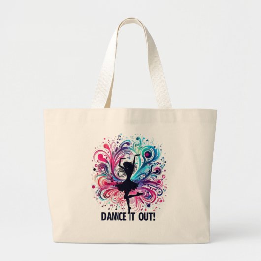 Tänzerin Tote Bag Jumbo Stoffbeutel (Vorne)