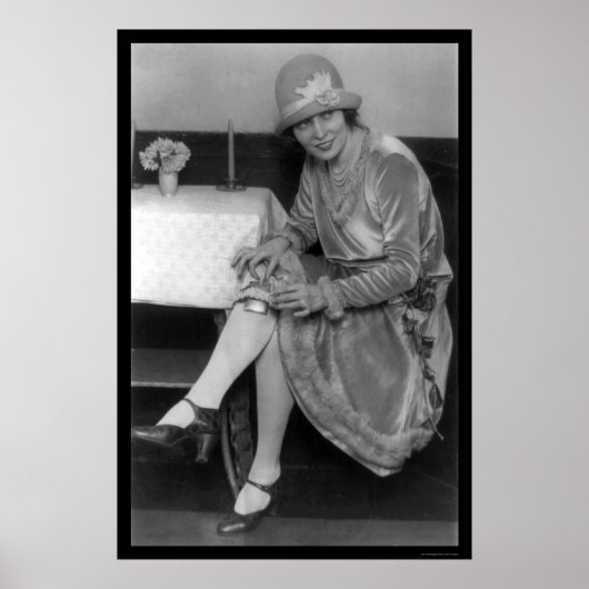 Tänzerin und ihre Garter Flasche 1926 Poster (Vorne)