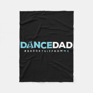 Tänzerin Vater Vater Daddy Tanzlehrer Tanz Perf Fleecedecke