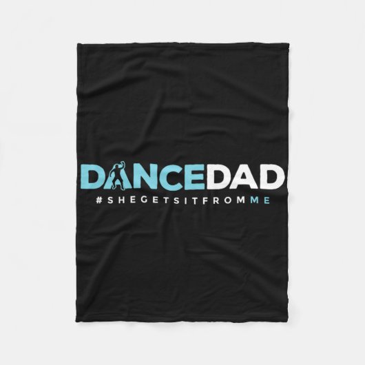 Tänzerin Vater Vater Daddy Tanzlehrer Tanz Perf Fleecedecke (Vorderseite)