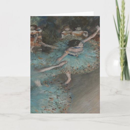 Tänzerin von Degas Karte (Vorderseite)