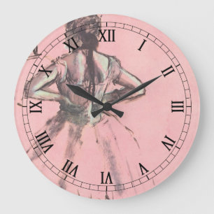 Tänzerin von hinten, Hände auf den Hüften von Edga Große Wanduhr