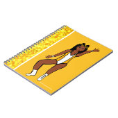 Tänzerin Yellow Spark Notebook Notizblock (Linke Seite)