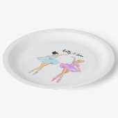 Tänzerin, Zwillingsmädchen Pappteller (Schrägansicht)