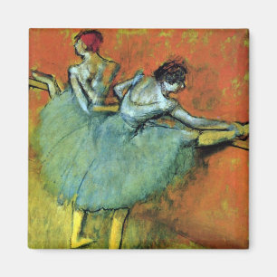 Tänzerinnen an der Barre von Edgar Degas, Vintage  Magnet