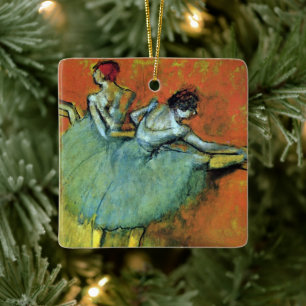 Tänzerinnen an der Stange von Edgar Degas, Ballett Keramikornament
