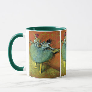 Tänzerinnen an der Stange von Edgar Degas, Vintage Tasse
