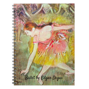 Tänzerinnen beim Bücken von Edgar Degas, Ballett-K Notizblock