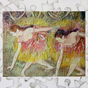 Tänzerinnen beim Bücken von Edgar Degas, Ballett-K Puzzle