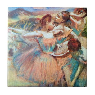 Tänzerinnen in einer Landschaft von Edgar Degas Fliese