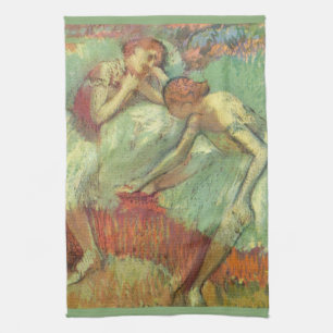 Tänzerinnen in Grün von Edgar Degas, Vintage Balle Geschirrtuch