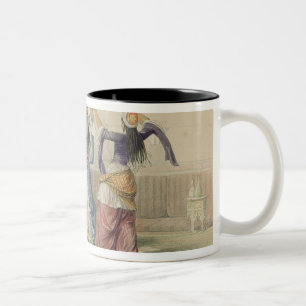 Tänzerinnen in Kairo, 'von Ägypten und von Nubia Zweifarbige Tasse