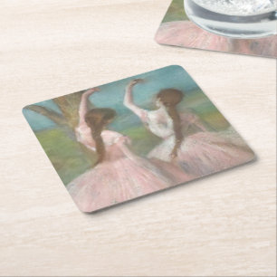 Tänzerinnen in Rosa Edgar Degas Rechteckiger Pappuntersetzer