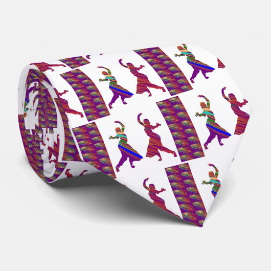 Tänzerinnen:  Inder Bollywood Art-Tanz Krawatte (Gerollt)