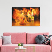 TÄNZERINNEN LEINWANDDRUCK (Insitu (Wohnzimmer))