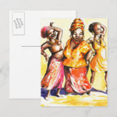 Tänzerinnen Postkarte (Vorne/Hinten)