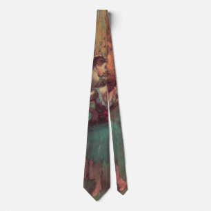 Tänzerinnen, Rosa und Grün von Edgar Degas Krawatte