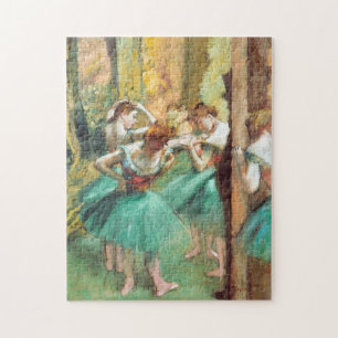 Tänzerinnen Rosa und Grün von Edgar Degas Puzzle