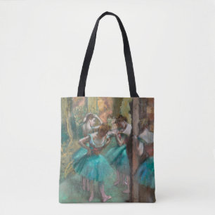 Tänzerinnen Rosa und Grün von Edgar Degas Tasche