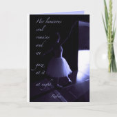 Tanzerkarte Blue Feiertagskarte (Vorderseite)