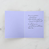 Tanzerkarte Blue Feiertagskarte (Innenseite)