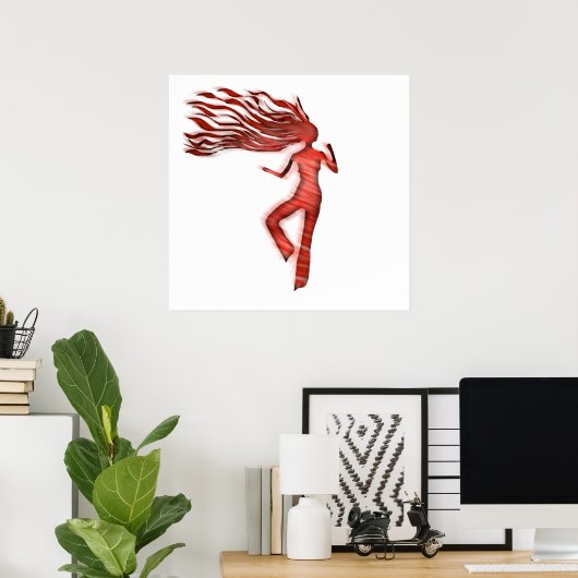 Tänzerposter Poster (Heimbüro)