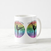 Tänzertee-Shirt "Rainbow Moon Dancer" Kaffeetasse (VorderseiteRechts)